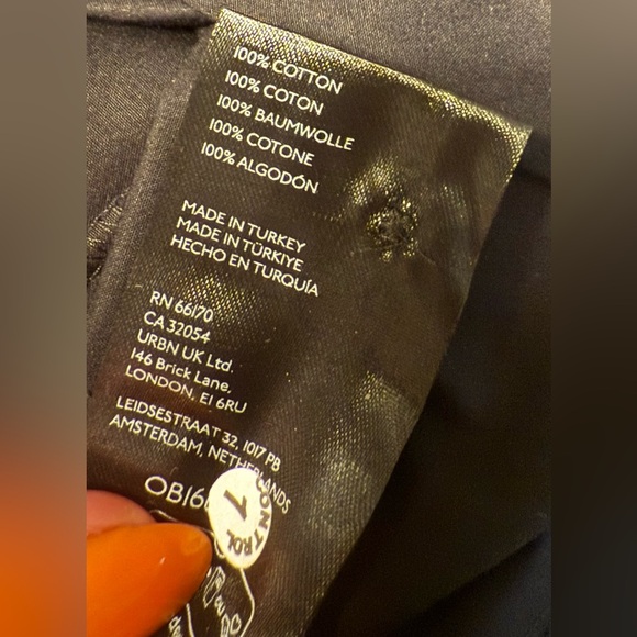 Maeve Anthropologie Soren Black Long Sleeve Button-Front Midi Shirt Dress S-P - Picture 6 of 6